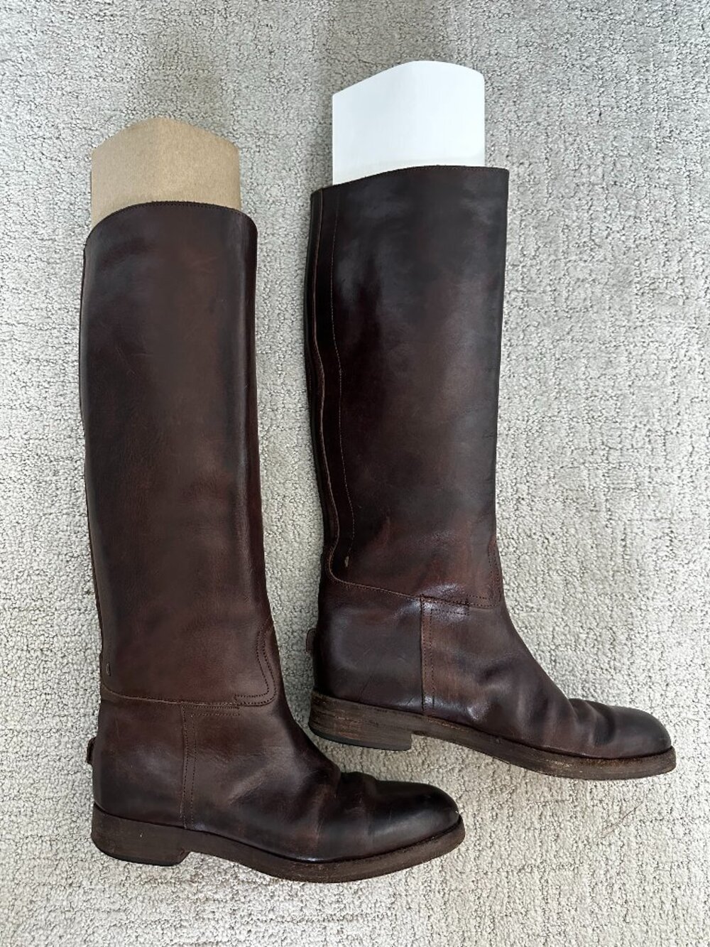 GGDB Golden Goose Knee High Riding Cowgirl Boots Brown Made in Italy 37